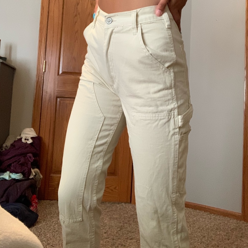 cream brandy melville pants